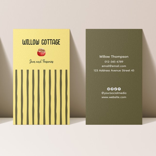 Cartão De Visita Emperramento doméstico e reservas de algodão (Criador carregado)