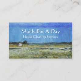 Cartão De Visita Empregada doméstica minúscula da limpeza da