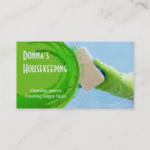 Cartão De Visita Empregado de Limpeza da Casa