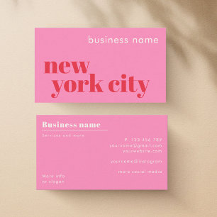 Cartão de Visita Empresa Cidade de Nova York NYC