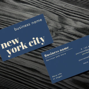 Cartão de Visita Empresa Cidade de Nova York NYC