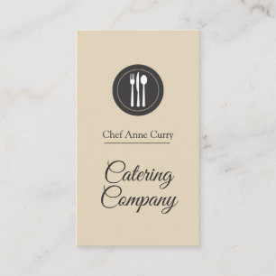 Cartão De Visita Empresa de Catering Chef Profissional