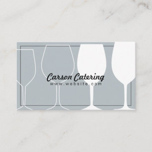Cartão De Visita Empresa de Catering Serviço de Comida Organizador