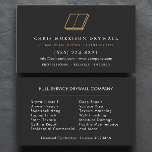 Cartão De Visita Empresa de Drywall