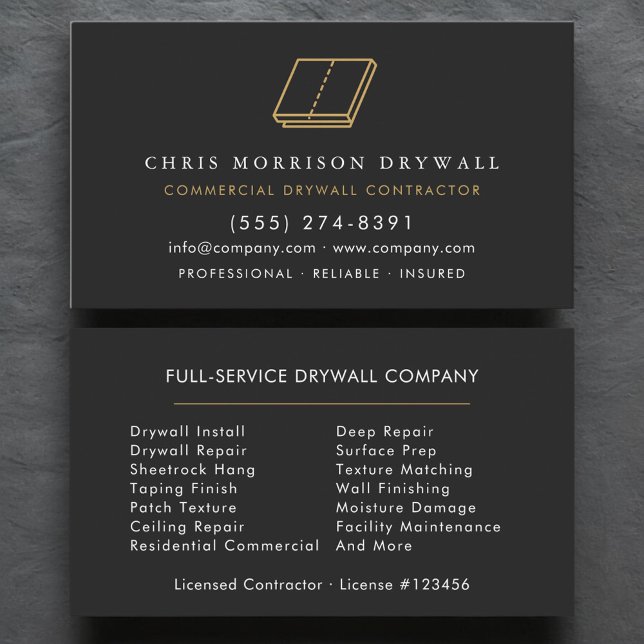 Cartão De Visita Empresa de Drywall (Criador carregado)