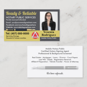 Cartão De Visita Empresa de Fotografias Personalizável para Notícia