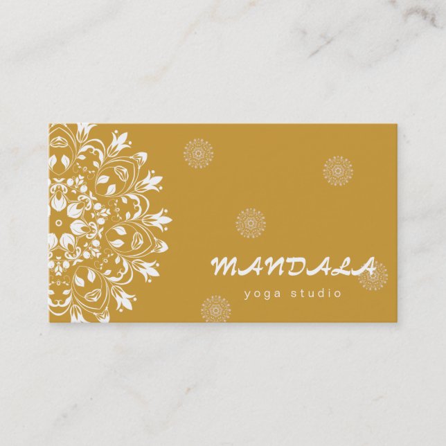 CARTÃO DE VISITA EMPRESA DE INSTRUTOR YOGA PERSONALIZADA DO LOGOTIP (Frente)