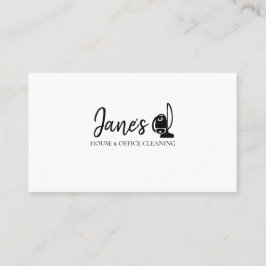Cartão De Visita Empresa de Limpeza de Casa Limpa Amarela