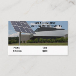 Cartão De Visita Empresa de Painel Solar