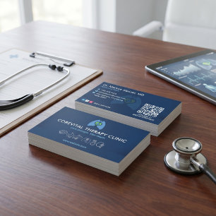 Cartão De Visita Empresa de reabilitação pulmonar   Código de Barra