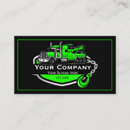 Cartão De Visita Empresa de reboque profissional, serviço de cabele