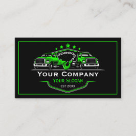 Cartão De Visita Empresa de reboque profissional, serviço de cabele