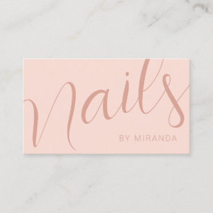 Cartão De Visita Empresa de Salão de Nail Minimalista Moderno Profi