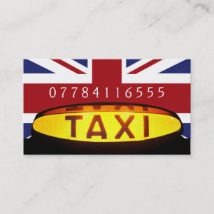 Cartão De Visita Empresa de Taxi Britânica