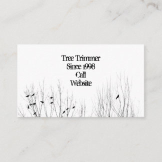 Cartão De Visita Empresa de Trimmer de Árvore