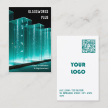 Empresa de vidro QR e logotipos personalizados