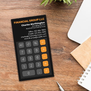 Cartão De Visita Empresa do Grupo Financeiro
