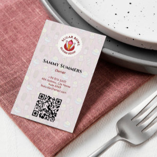 Cartão De Visita Empresa do sorvete   Deliciosos Flavors De Sobreme