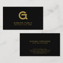 Empresa Elegante Minimalista Inicial em Preto