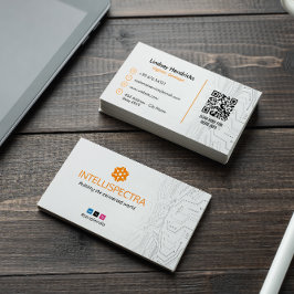 Cartão De Visita Empresa para desenvolvedores de software | Branco