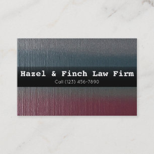 Cartão De Visita Empresa Personalizada de Lei de Serviços Jurídicos