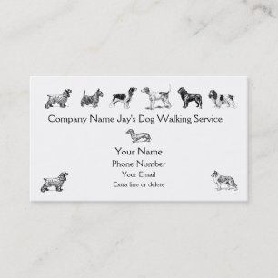 Cartão De Visita Empresa Personalizada do Serviço de Pet Care de G
