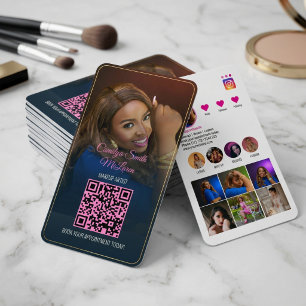 Cartão de Visita Empresarial Código QR Instagram R