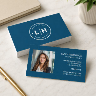 Cartão de Visita Empresarial com Foto e Logotipo P