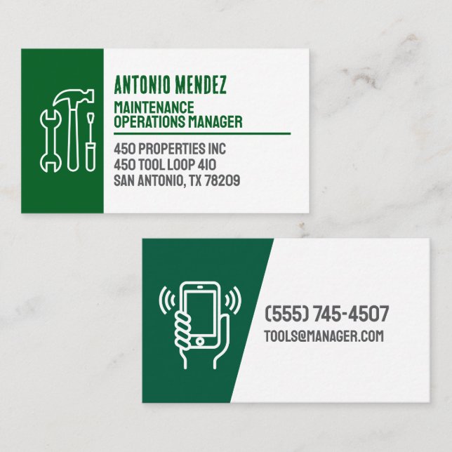 Cartão de Visita Empresarial com Logotipo de Marte (Frente/Verso)