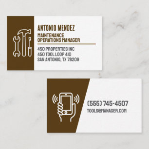 Cartão de Visita Empresarial com Logotipo de Marte