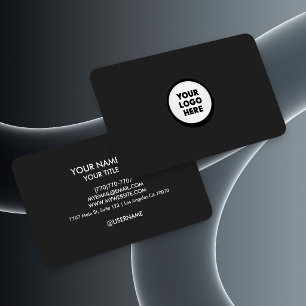 Cartão de Visita Empresarial com Logotipo Minimali
