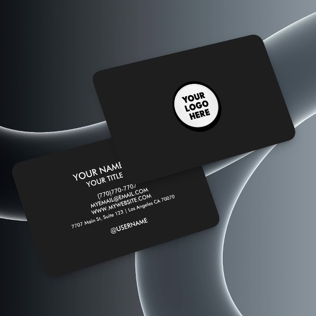 Cartão de Visita Empresarial com Logotipo Minimali (Criador carregado)