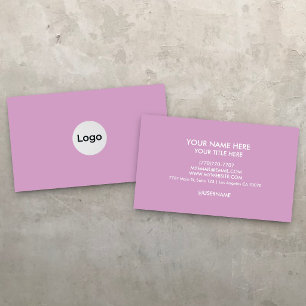 Cartão de Visita Empresarial com Logotipo Minimali