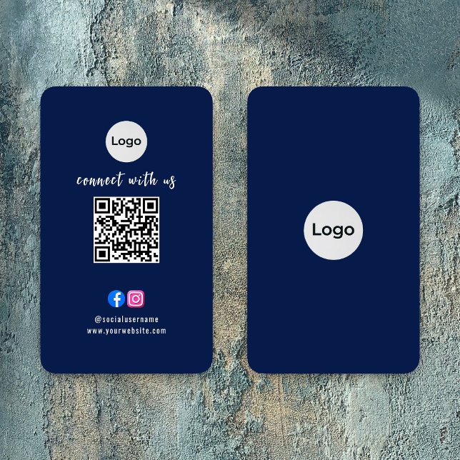 Cartão de Visita Empresarial com Logotipo Moderno  (Criador carregado)