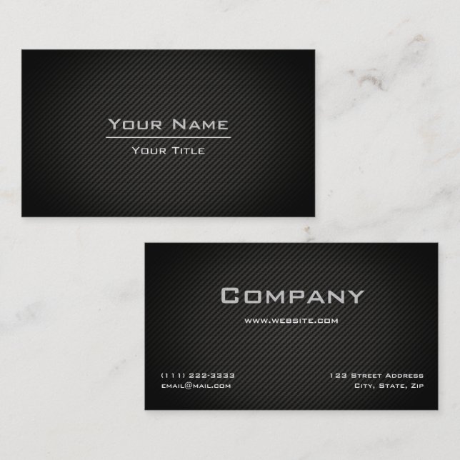 Cartão de Visita Empresarial Elegante (Frente/Verso)