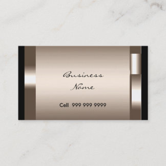 Cartão de Visita Empresarial Elegante Creme Modern