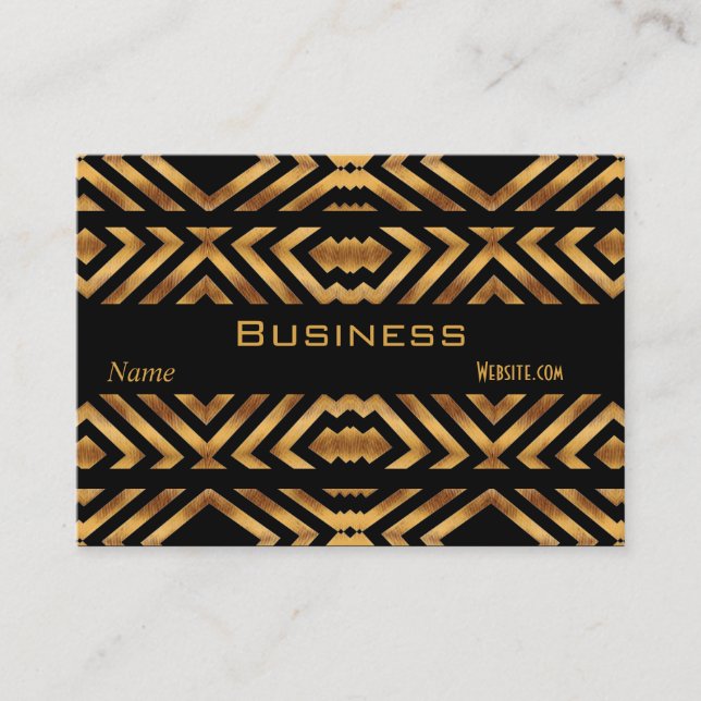 Cartão de Visita Empresarial Perfil Retro Preto Do (Frente)