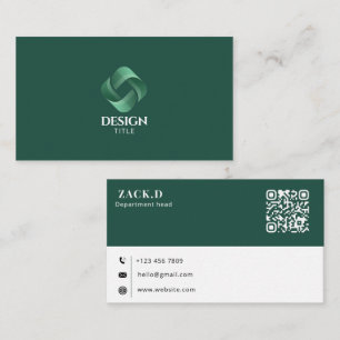 Cartão de Visita Empresarial Profissional com Logo