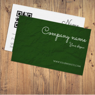 Cartão de Visita Empresarial QR Verde Treinador de