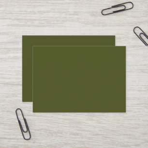 Cartão de Visita Empresarial Verde Exército