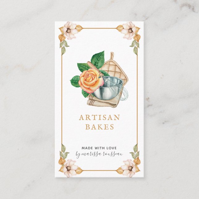 Cartão De Visita Empresas de panificação e Cozinhar Utensil Waterco (Frente)