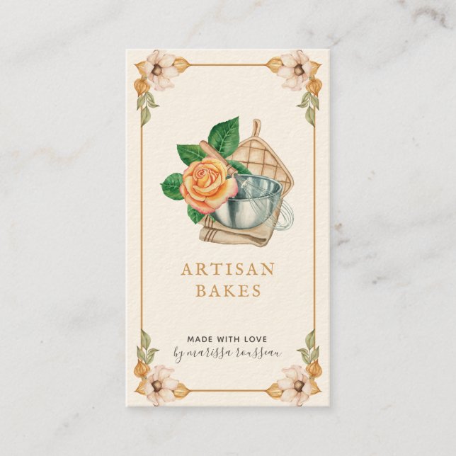 Cartão De Visita Empresas de panificação e Cozinhar Utensil Waterco (Frente)