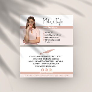 Cartão De Visita Empréstimos do Agente de Assinatura Notária de Fot