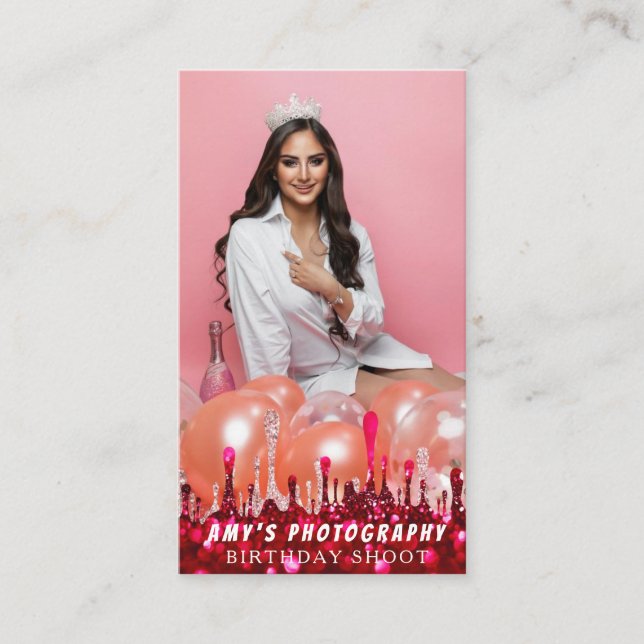 Cartão De Visita Encaixando Momentos Especiais Fotógrafo de Anivers (Frente)