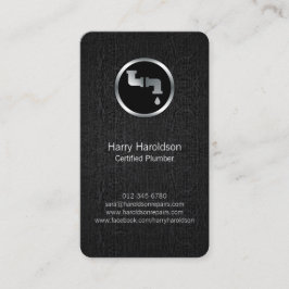 Cartão De Visita Encanador Encanador Enrolando Pipe de Fuga