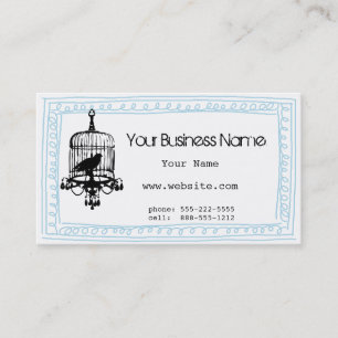 Cartão de visita encaracolado do Doodle do