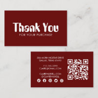 Encomenda de Vinho Chic Script Funky Obrigado QR M