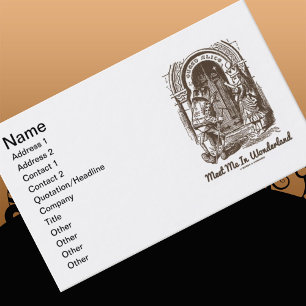 Cartão De Visita Encontre-Me Na Porta Sapo Da Rainha Alice No País