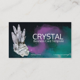 Cartão De Visita Energia de cura - Cristais Quartz Minerais