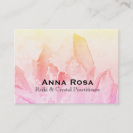 Cartão De Visita Energia mestra de Reiki da ioga de cristal de